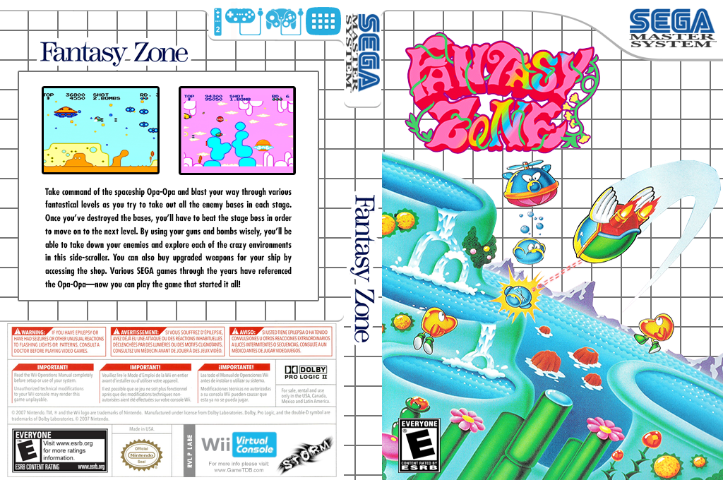 Fantasy Zone — box-texture (US)
