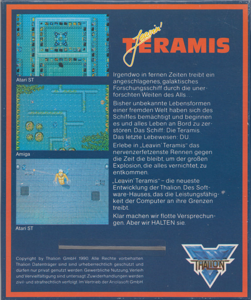 Leavin' Teramis — box-2D-back (WOR)