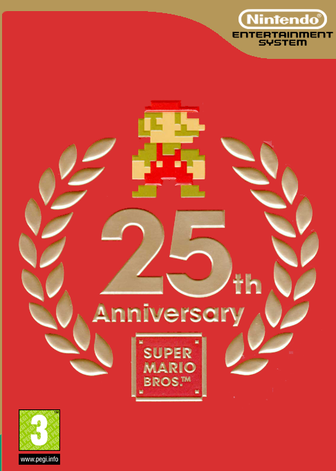 25th Anniversary SUPER MARIO BROS box art