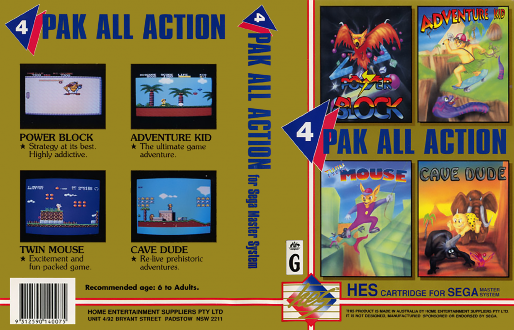 4 PAK All Action — box-texture (AU)