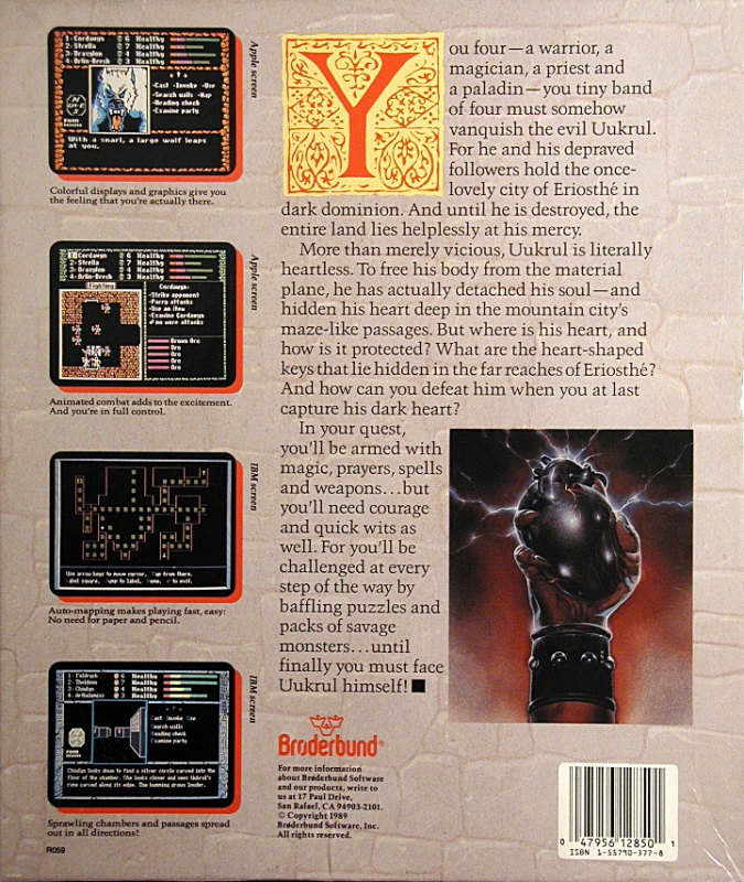 Dark Heart Of Uukrul, The — box-2D-back (US)
