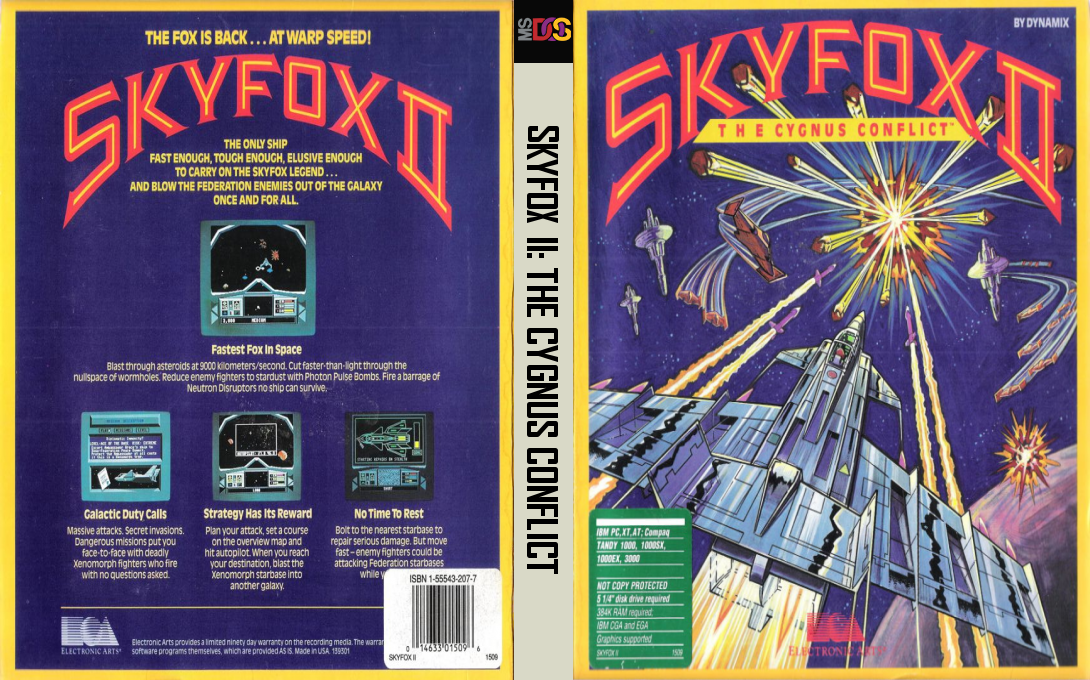 Skyfox 2 - The Cygnus Conflict — box-texture (US)