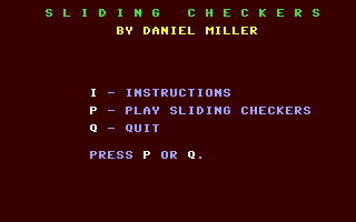 Sliding Checkers — sstitle (WOR)