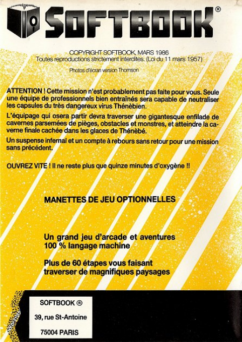 Cavernes De Thénébé, Les — box-2D-back (WOR)