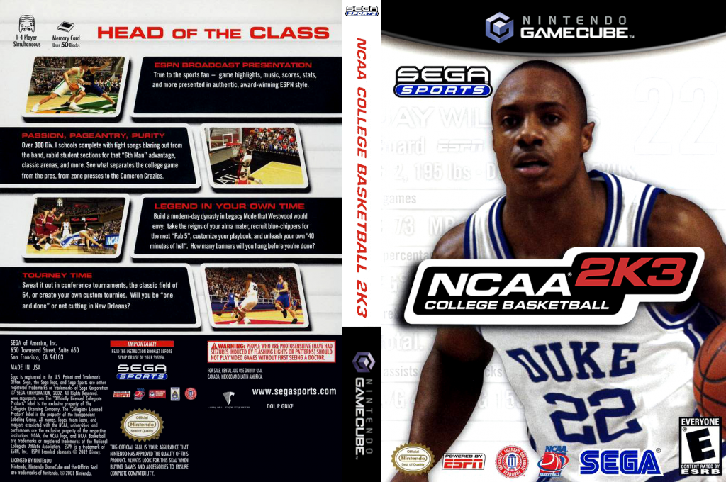 NCAA College Basketball 2K3 — box-texture (US)