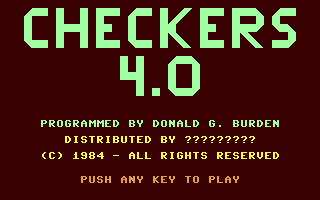 Checkers 4.0 — sstitle (WOR)
