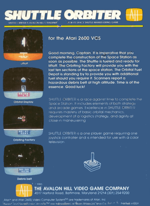 Shuttle Orbiter — box-2D-back (US)
