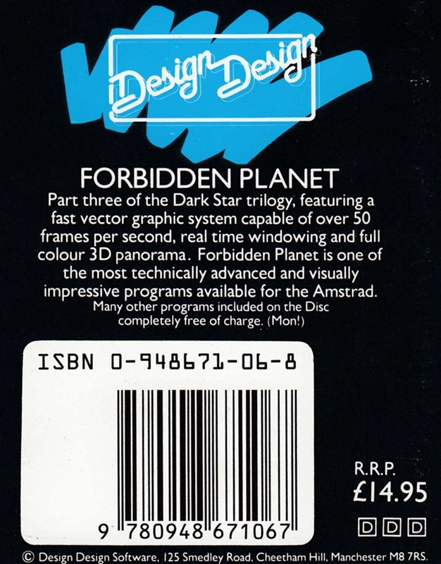 Forbidden Planet — box-2D-back (EU)