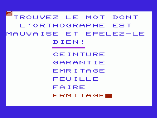 Francais, Livre I I — ss (WOR)