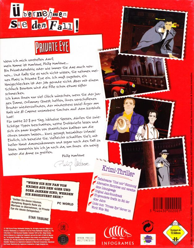Private Eye — box-2D-back (DE)