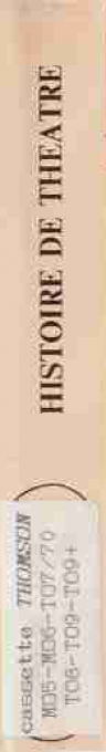 Histoire De Theatre — box-2D-side (WOR)