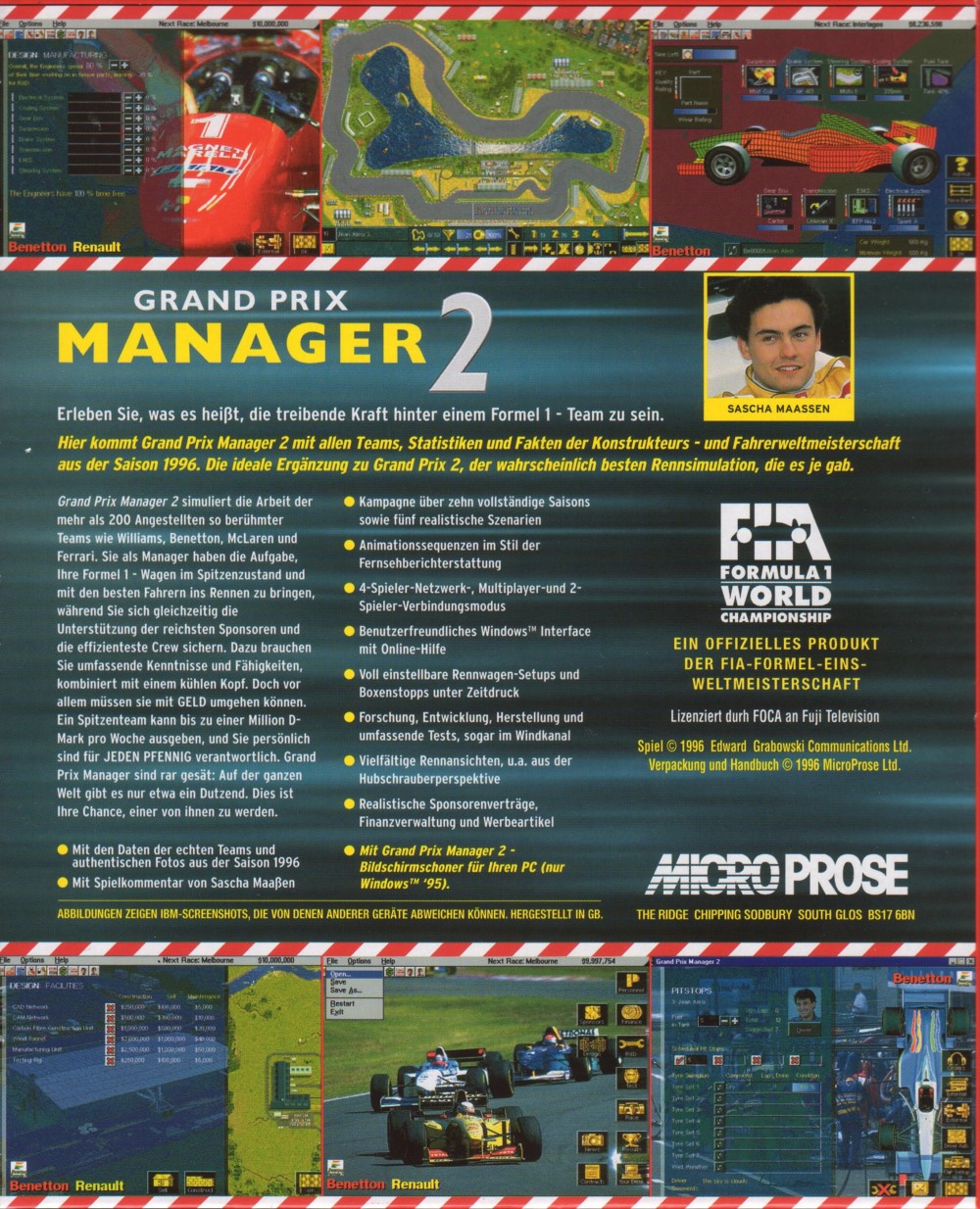Grand Prix Manager 2 — box-2D-back (DE)