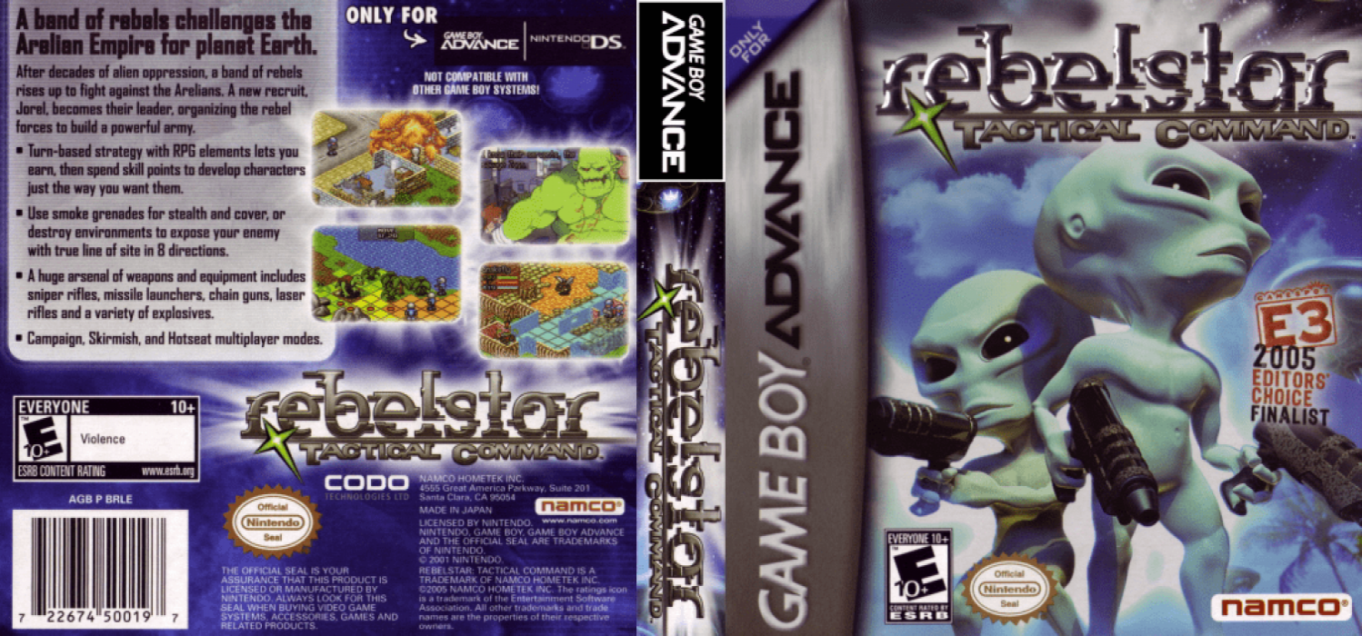 Rebelstar Tactical Command — box-texture (US)