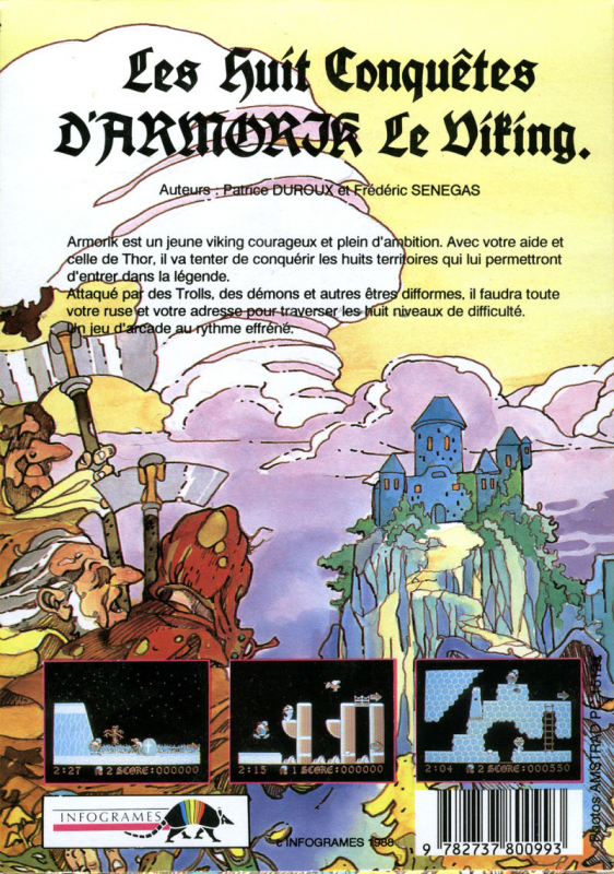 Armorik The Viking - The Eight Conquests — box-2D-back (FR)