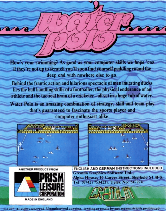 Water Polo — box-2D-back (EU)