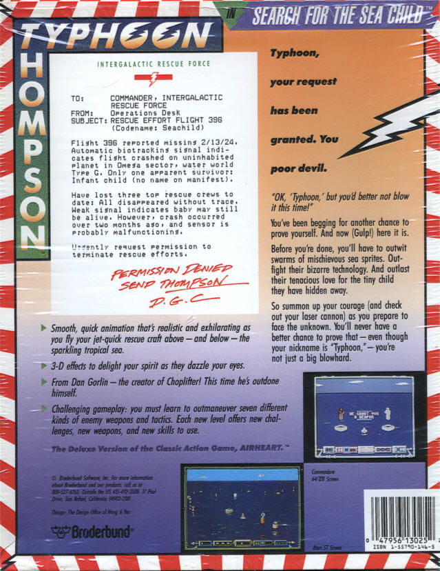 Typhoon Thompson in Search for the Sea Child — box-2D-back (US)