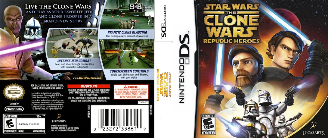 Star Wars - The Clone Wars - Republic Heroes — box-texture (US)