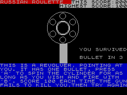 Russian Roulette — ss (WOR)