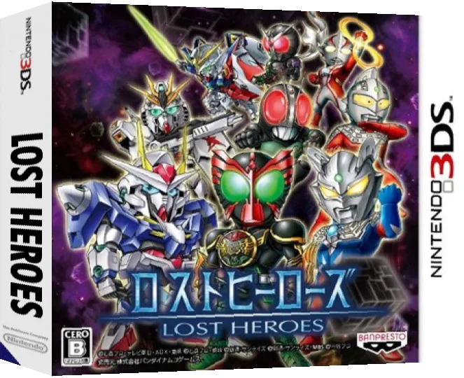 Lost Heroes — box-3D (JP)