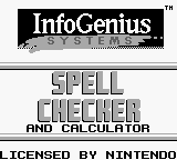 InfoGenius Productivity Pak - Spell Checker and Calculator — sstitle (WOR)