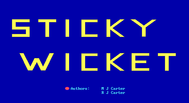Sticky Wicket box art