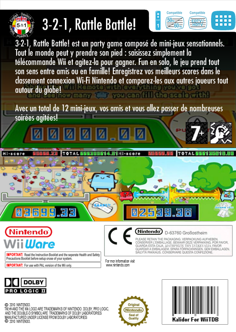 3-2-1, Rattle Battle! — box-2D-back (FR)