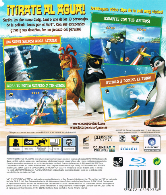 Surf's Up — box-2D-back (SP)