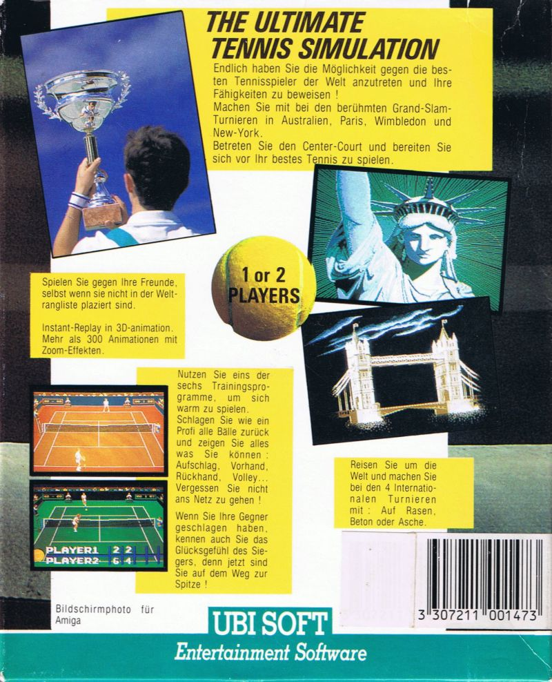 Pro Tennis Tour — box-2D-back (DE)