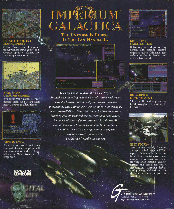 Imperium Galactica — box-2D-back (US)