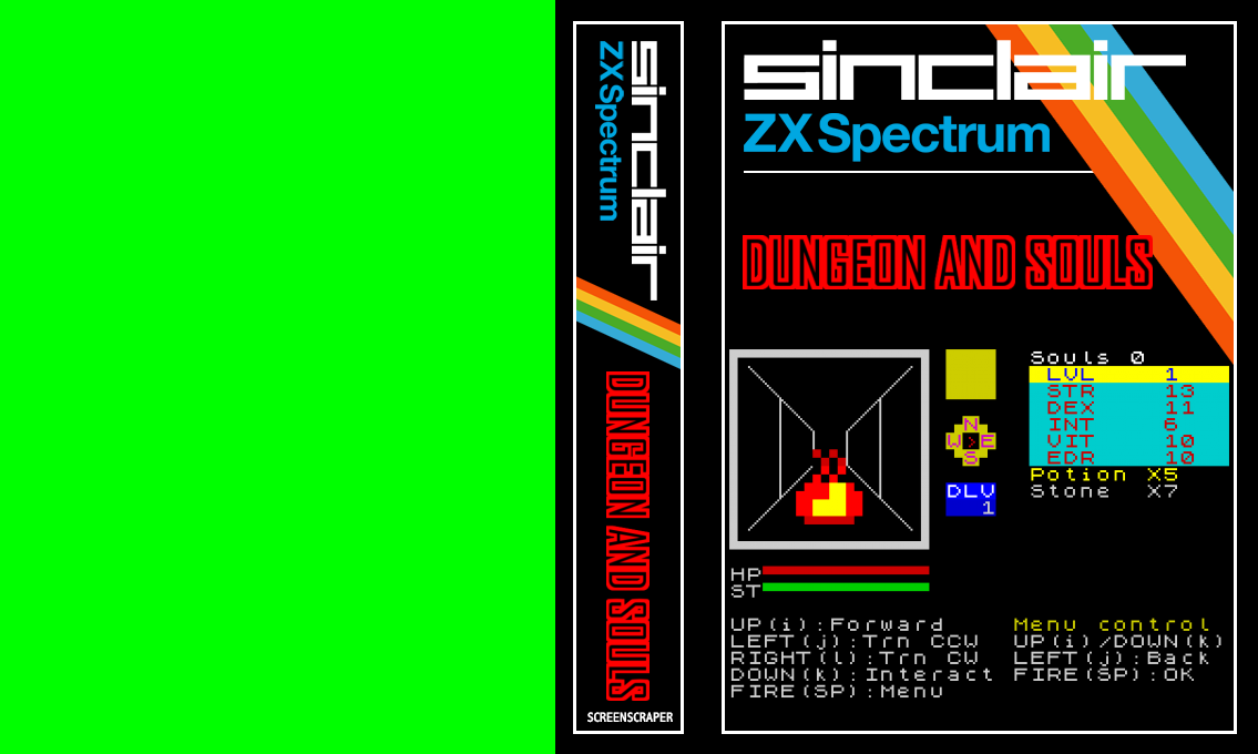 Dungeon and Souls — box-texture (SS)