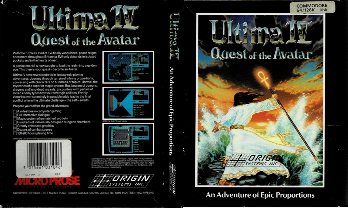 Ultima 4 - Quest Of The Avatar — box-texture (EU)