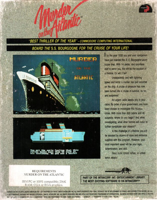 Murder On The Atlantic — box-2D-back (US)