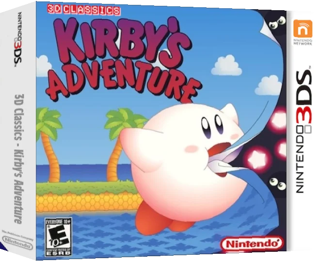 3D Classics - Kirby's Adventure — box-3D (CUS)