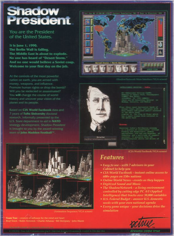 Shadow President — box-2D-back (US)