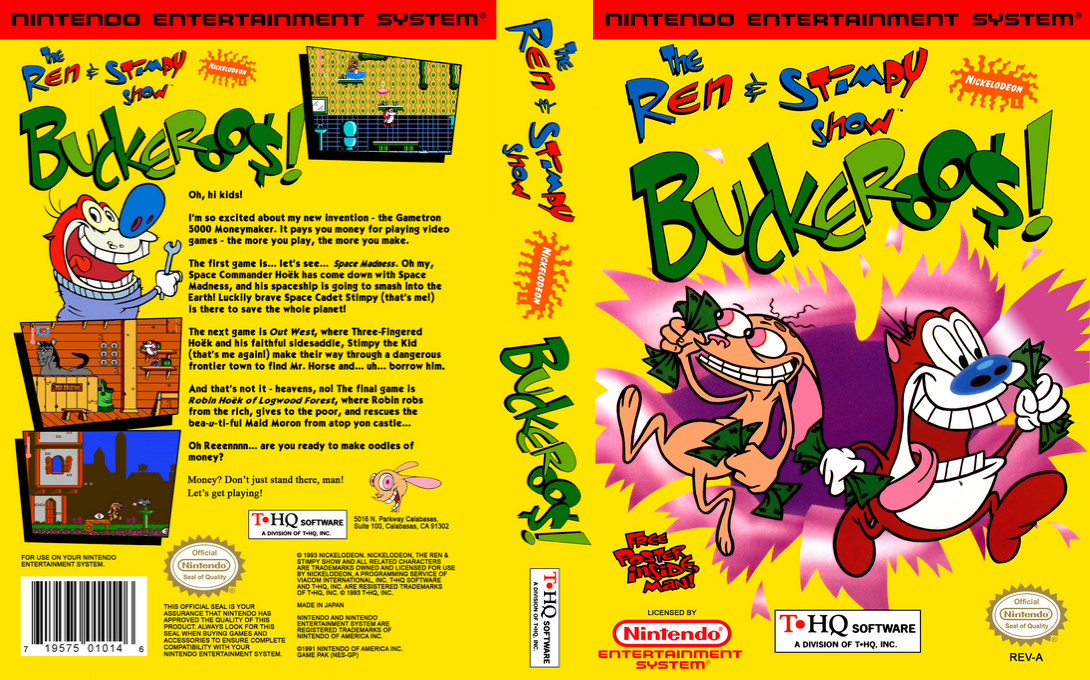 Ren And Stimpy Show - Buckeroo$!, The — box-texture (US)