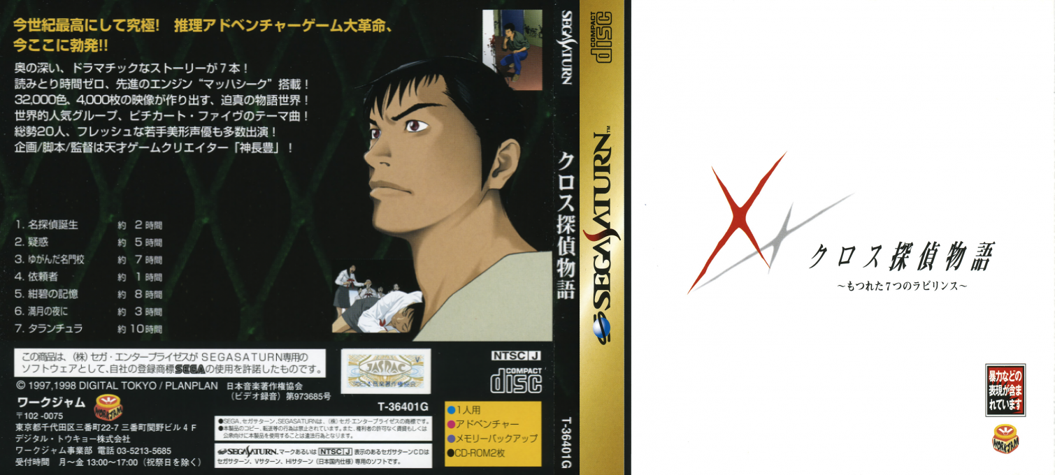 Cross Tantei Monogatari - Motsureta Nanatsu no Labyrinth — box-texture (JP)