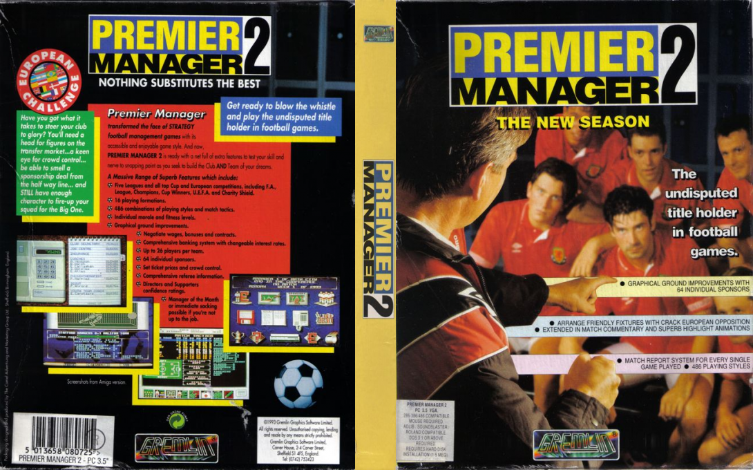 Premier Manager 2 — box-texture (EU)