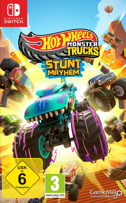 Hot Wheels Monster Trucks - Stunt Mayhem — box-2D (DE)