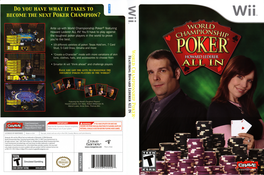 World Championship Poker Featuring Howard Lederer - All In — box-texture (US)
