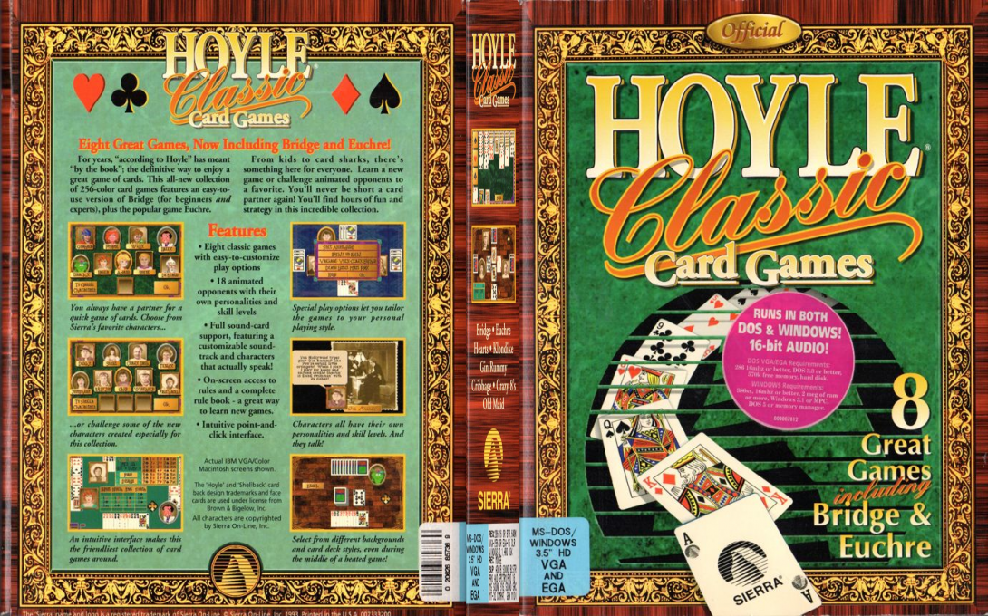 Hoyle Classic Card Games — box-texture (US)