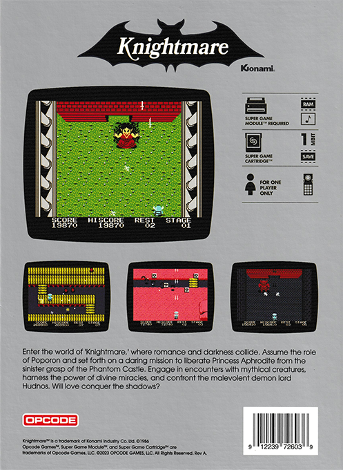 Knightmare — box-2D-back (US)