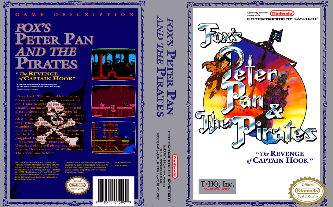 Fox's Peter Pan & the Pirates - The Revenge of Captain Hook — box-texture (US)