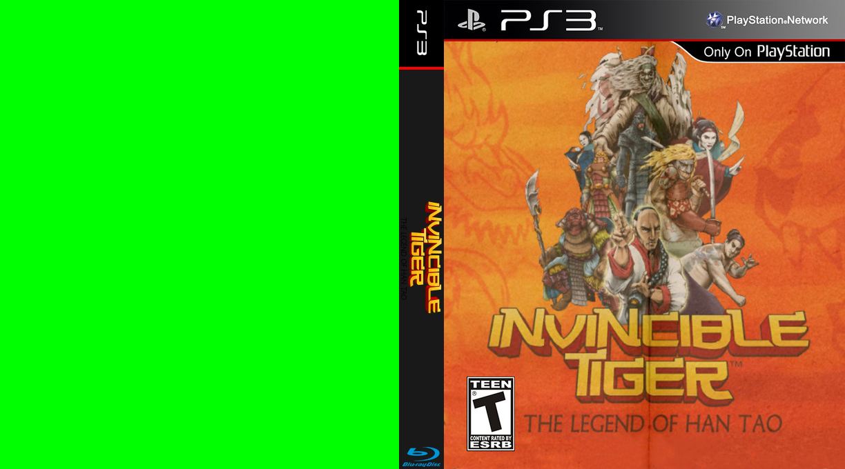 Invincible Tiger - The Legend of Han Tao — box-texture (US)