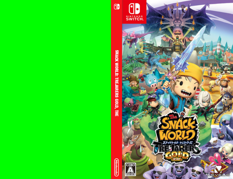 Snack World - Trejarers Gold, The — box-texture (JP)