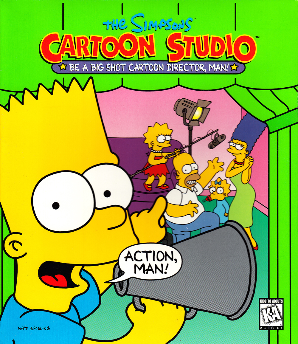 The Simpsons Cartoon Studio box art