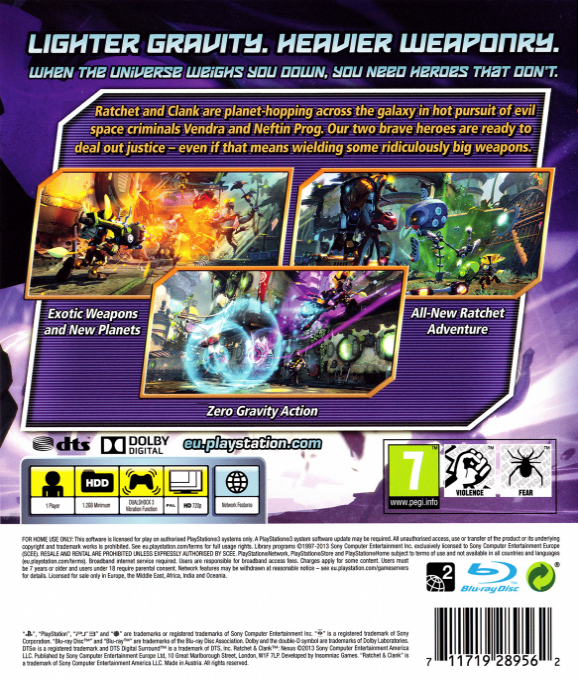 Ratchet & Clank - Into the Nexus — box-2D-back (EU)