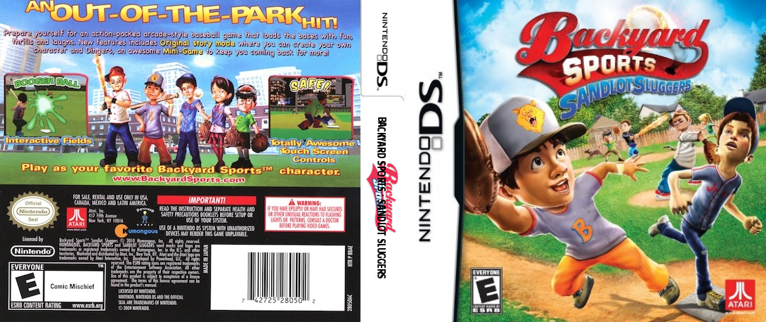 Backyard Sports - Sandlot Sluggers — box-texture (US)