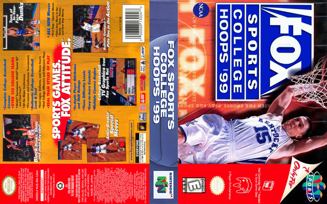 Fox Sports College Hoops 99 — box-texture (US)
