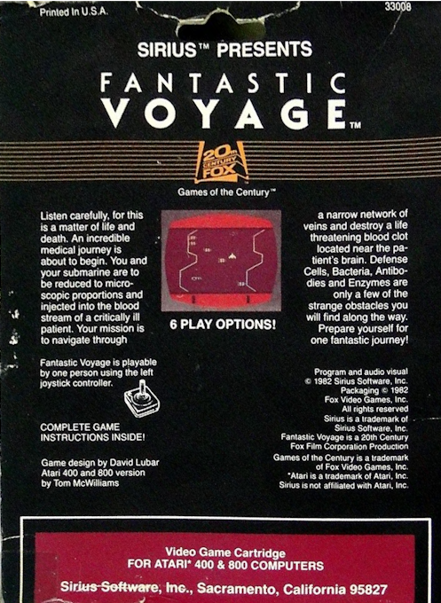 Fantastic Voyage — box-2D-back (US)