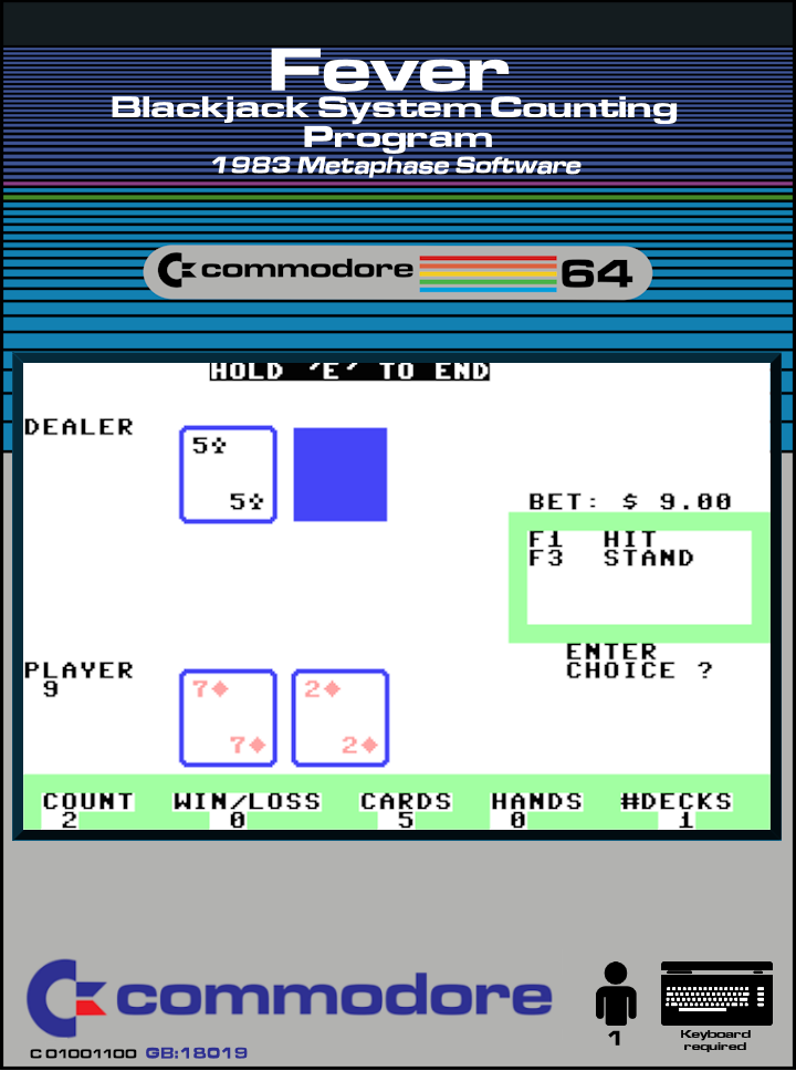 Fever : Blackjack System Counting Program box art